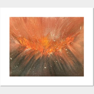 Phoenix rising acrylic abstract artwork Posters and Art